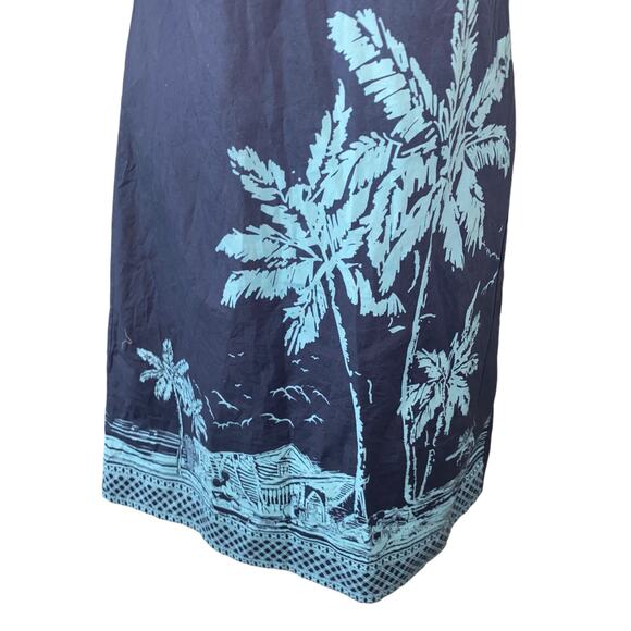 Disney Store Tiki Kingdom Sleeveless Dress Navy Blue Round neckline Size 10 - Picture 9 of 9
